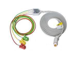 兼容飞利浦（Philips）989803143171的一体式心电导联-3导联,夹式，IEC