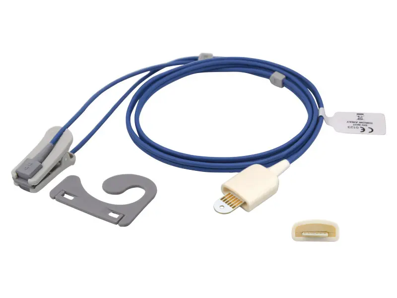 兼容Masimo的重复性分体式血氧传感器（成人耳夹）