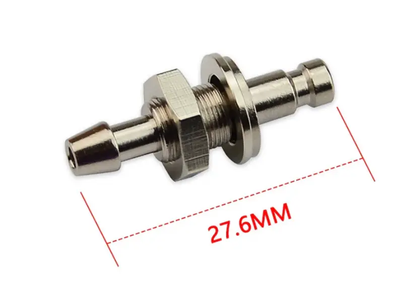 金属公头，Rectus 标准 2.5mm 接口，配 5.4mm 倒刺，无创血压监护仪插座