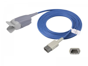 兼容德恩-欧美达（Datex Ohmeda）OXY-F4-MC 的重复性一体式血氧传感器（成人指夹）