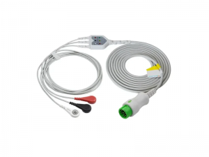 兼容迈瑞（Mindray）040-000965-00 (EA6231）的一体式心电导联-3导联