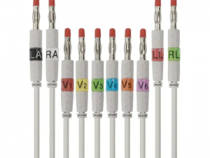 兼容Philips M3702C的一体式心电图电缆 – 10导联，4mm 香蕉插头，AHA