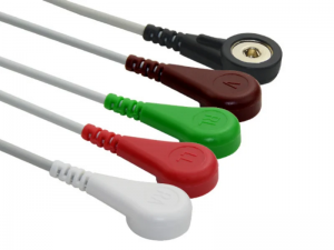 兼容迈瑞（Mindray）EL6501B&0010-30-42735的心电导联线-5导联,扣式，AHA