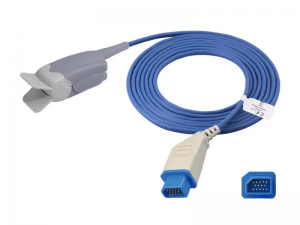 兼容日本光电（Nihon Kohden） TL-101T&TL-201T的重复性一体式血氧传感器（成人指夹）