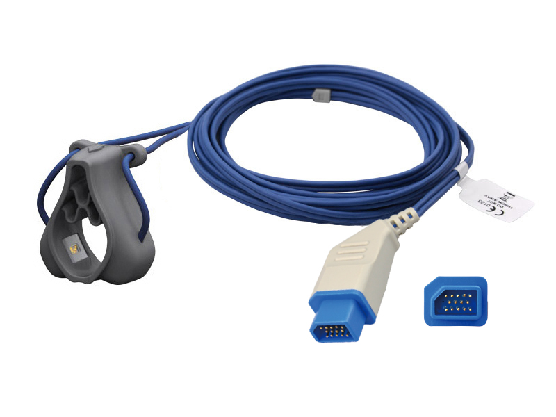 兼容日本光电（Nihon Kohden）的重复性一体式血氧传感器（成人指环）