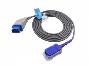 兼容日本光电（Nihon Kohden) JL-650P 的血氧探头转接线/延长线