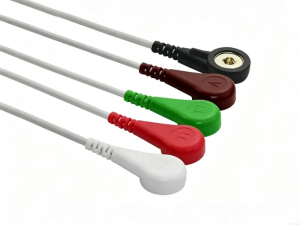 兼容迈瑞（Mindray）EA6151B&0010-30-43116的心电导联线-5导联,扣式，AHA