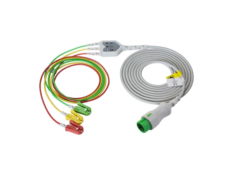 兼容迈瑞（Mindray）040-000966-00(EA6232A)的一体式心电导联-3导联