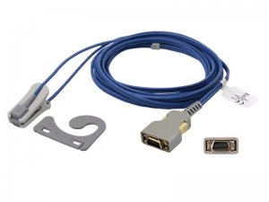 兼容Covidien > Nellcor的重复性一体式血氧传感器（成人耳夹）