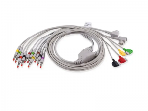兼容Philips 989803151671的心电图机导联线 – 10导联，4mm香蕉插，IEC