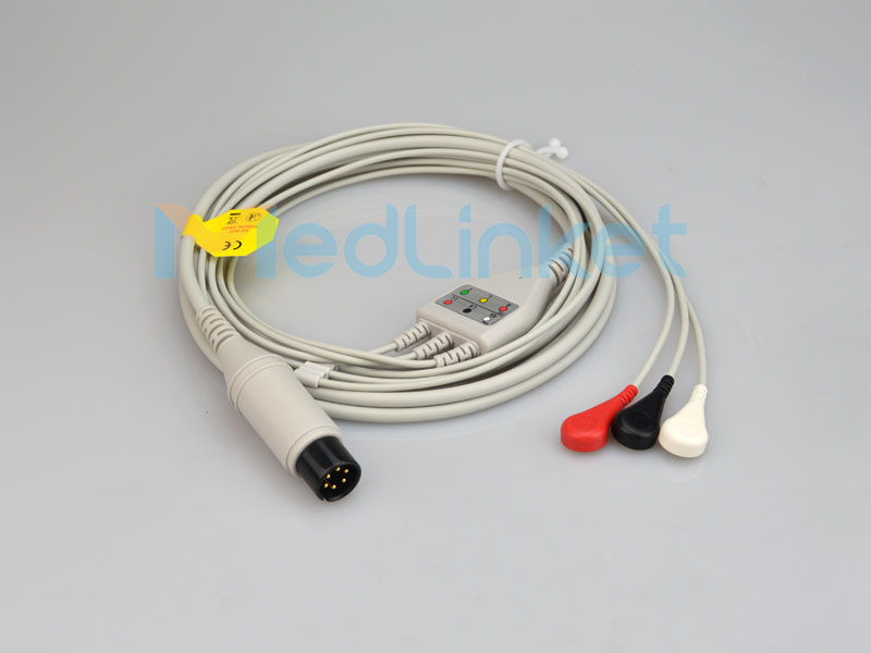 professional factory for Mems Mass Flow Sensors –  Medlinket NELLCOR/MINDRAY Compatible Direct-Connect ECG Cables – Med-link