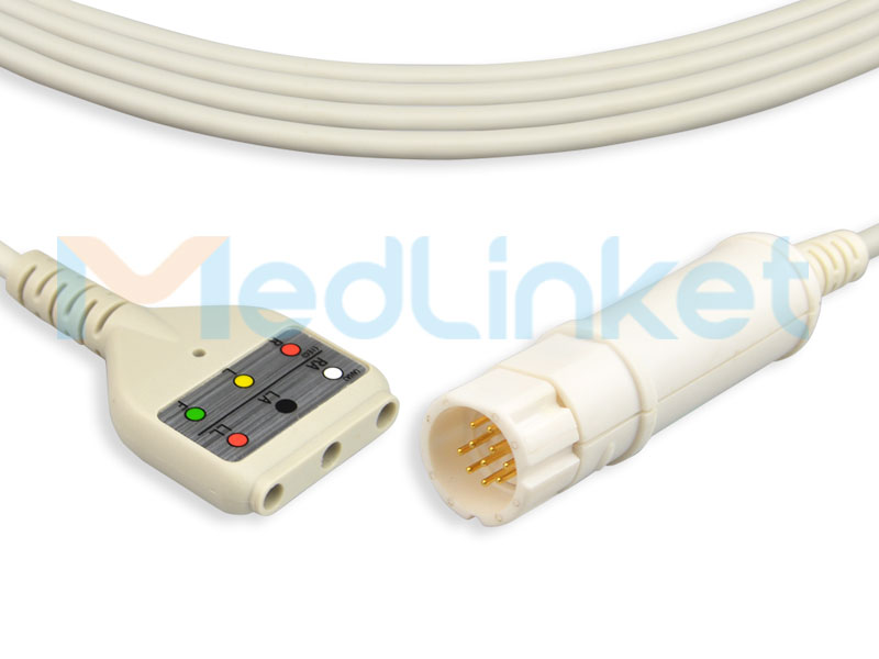 OEM Manufacturer Adult Rectal Temperature Sensor –  Medlinket Drager/Siemens Compatible Direct-Connect ECG Cables – Med-link