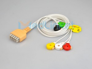 兼容GE的一次性心电导联线