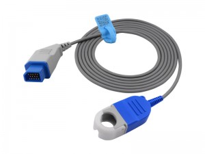 兼容日本光电（Nihon Kohden) JL-900P 的血氧探头转接线/延长线