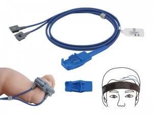 兼容德恩-欧美达（Datex Ohmeda）的重复性分体式血氧传感器（Y式多功能）