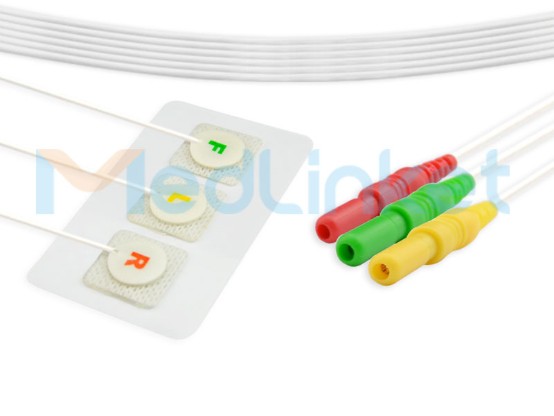 2017 Latest Design Single Tube/one Line –   Disposable Radiolucent ECG Electrode V0015-C0243I – Med-link