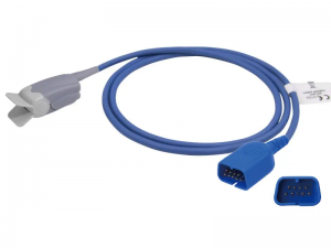 兼容日本光电（Nihon Kohden）的重复性分体式血氧传感器（成人指夹）