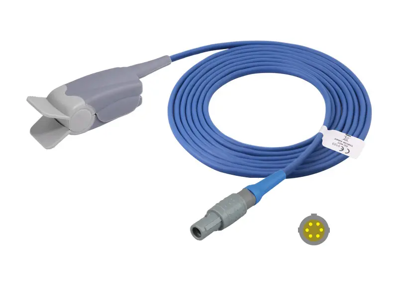 兼容 Biolight 的重复性一体式血氧传感器（成人指夹）