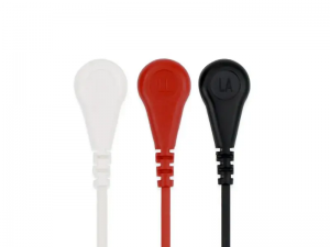 兼容飞利浦（Philips) M1673A 的心电导联线 – 3导联，扣式