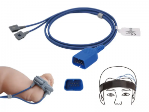 兼容日本光电（Nihon Kohden）的重复性分体式血氧传感器（Y式多功能）