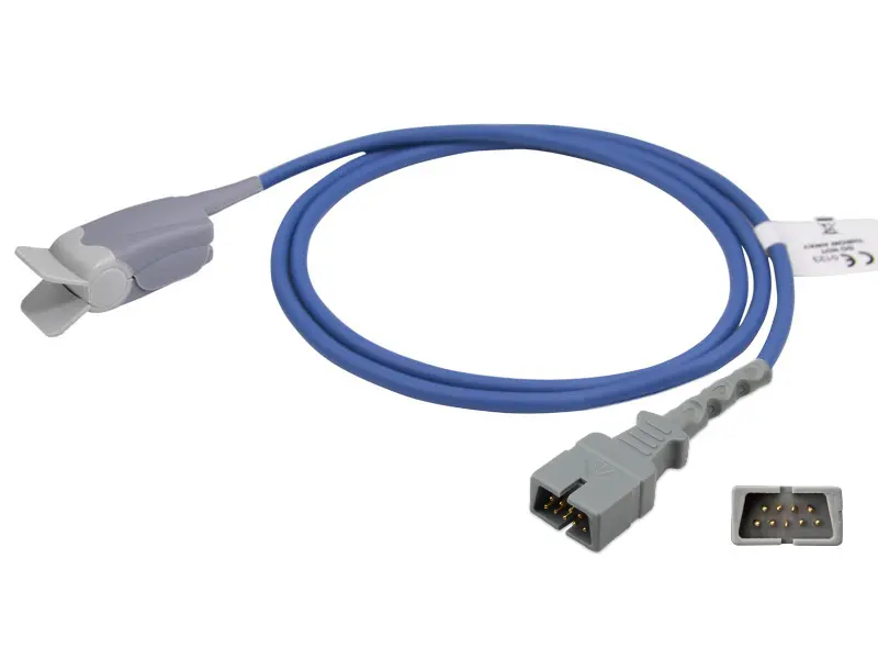 兼容 Biolight 的重复性分体式血氧传感器（成人指夹）